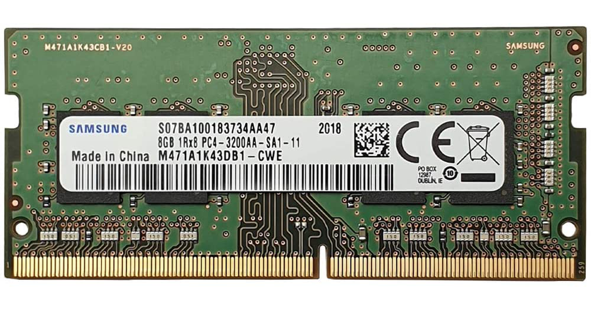 DDR4 メモリ 8GB×4枚 Samsung M471A1K43DB1-CWE (1 x 8GB | SO-DIMM DDR4-3200) | SoloTodo.cl