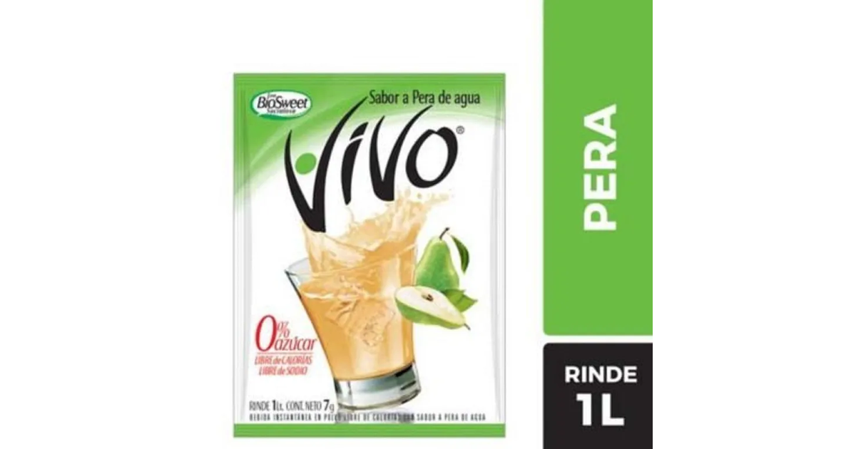 VIVO Bebida Instantánea En Polvo Sabor Pera (8 g.) | SoloTodo.cl