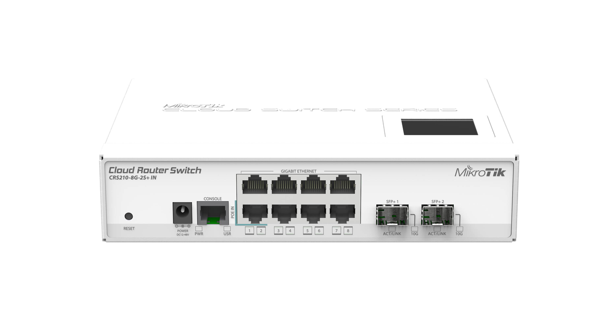 MikroTik CRS210-8G-2S+IN [CRS210-8G-2S+IN] | SoloTodo.cl