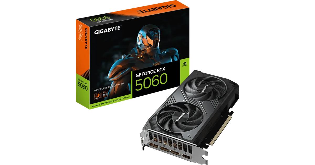 Gigabyte GeForce RTX 5060 WINDFORCE MAX OC V2 8G [GV-N5060WF2MAX OCV2 ...